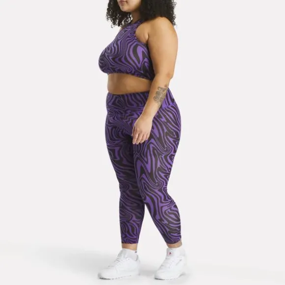 Sports Bras^Reebok Modern Safari Cotton Bralette (Plus Size) DynamicPurple