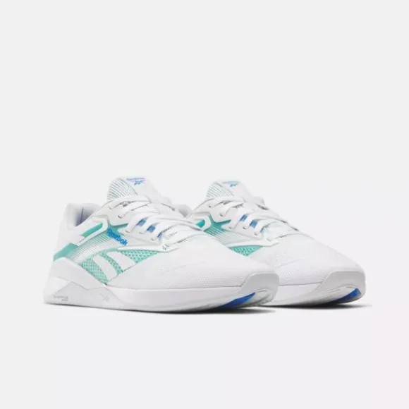 Cross Training | Gym & Training^Reebok Nano X4 Training Shoes FtwrWhite/UnleashedGreen/KineticBlue