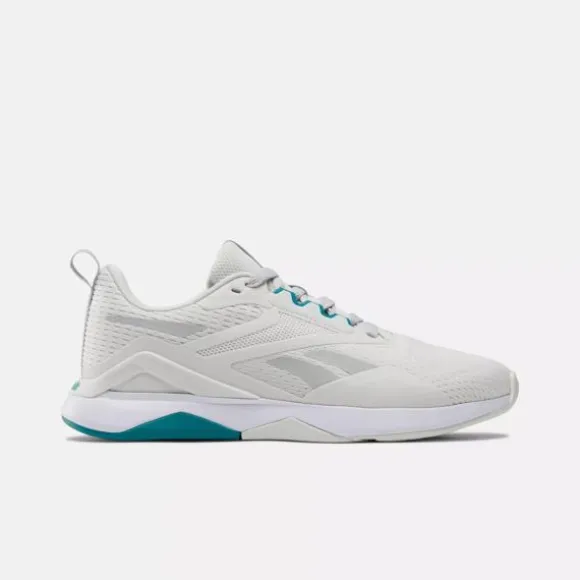 Gym & Training^Reebok NanoFlex TR 2.0 Training Shoes BarelyGrey/TeamTeal/FootwearWhite