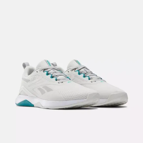 Gym & Training^Reebok NanoFlex TR 2.0 Training Shoes BarelyGrey/TeamTeal/FootwearWhite