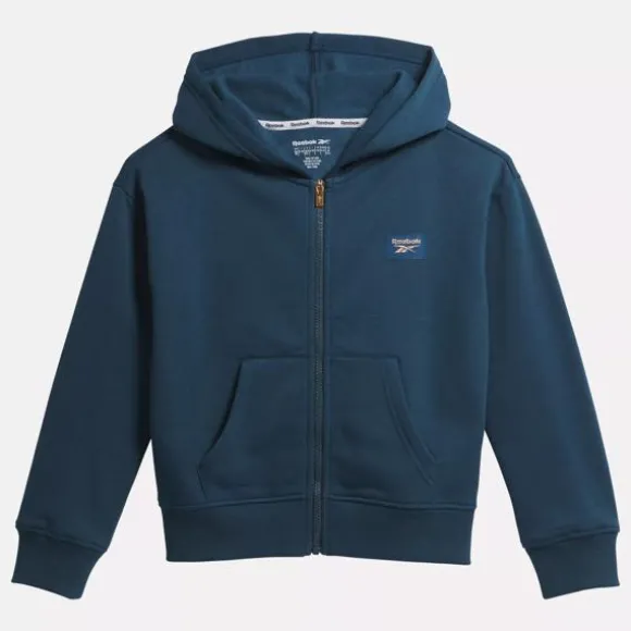 Little Kids' Clothing (sizes 4-6x) | Little Kids' Shoes (sizes 10.5k-3)^Reebok Patch Core Hoodie - Big Kids TealBlue