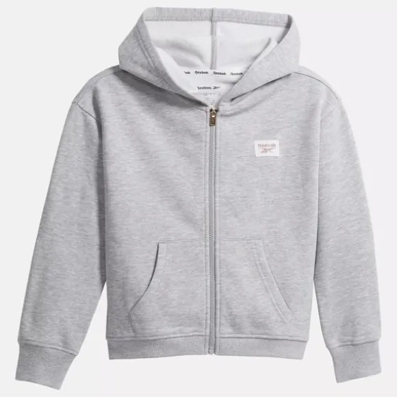 Little Kids' Clothing (sizes 4-6x) | Little Kids' Shoes (sizes 10.5k-3)^Reebok Patch Core Hoodie - Big Kids LIGHTGREYHEATHER