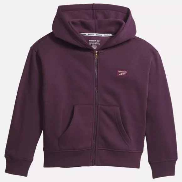 Little Kids' Clothing (sizes 4-6x) | Little Kids' Shoes (sizes 10.5k-3)^Reebok Patch Core Hoodie - Big Kids Plum