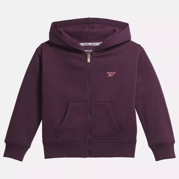 Little Kids' Clothing (sizes 4-6x) | Little Kids' Shoes (sizes 10.5k-3)^Reebok Patch Core Hoodie - Little Kids Plum