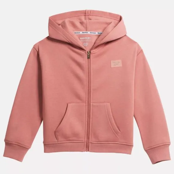 Little Kids' Clothing (sizes 4-6x) | Little Kids' Shoes (sizes 10.5k-3)^Reebok Patch Core Hoodie - Little Kids DustyRose