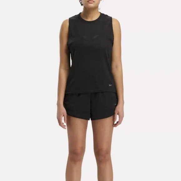 Tops & T-shirts^Reebok Perforated Tank Top Black