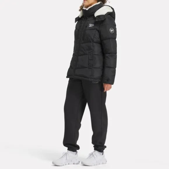 Jackets^Reebok Puffer Jacket Black