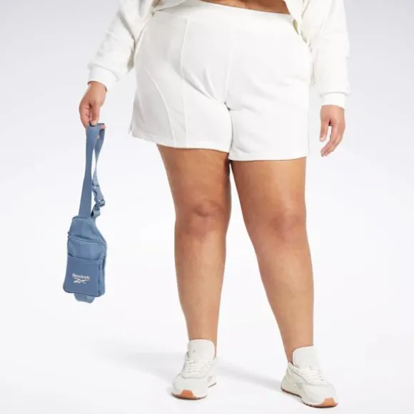 Plus Size (1x-4x) | Shorts^Reebok Classics Varsity High-Rise Rib Shorts (Plus Size) Chalk