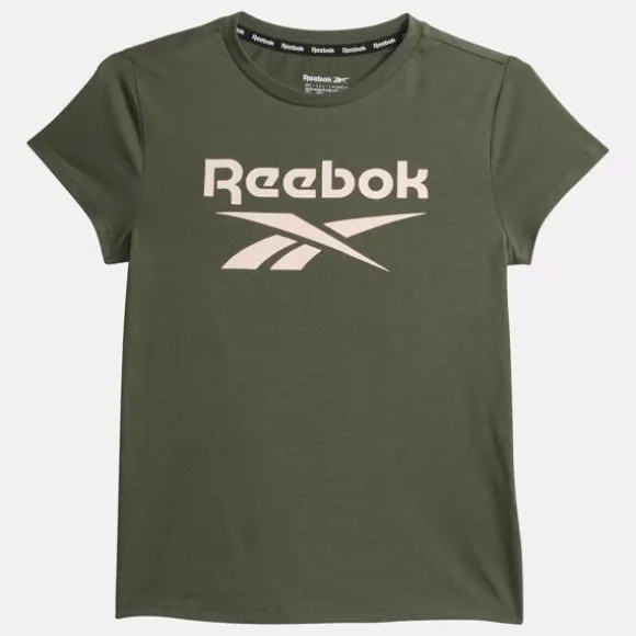 Big Kids' Clothing (sizes 7-xl) | Big Kids' Shoes (sizes 3.5-7)^Reebok ID Big Logo Tee - Big Kids VarsityGreen