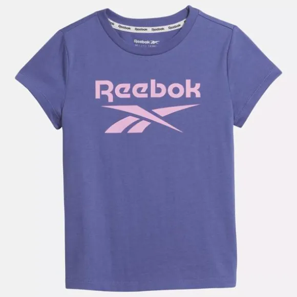 Little Kids' Clothing (sizes 4-6x) | Little Kids' Shoes (sizes 10.5k-3)^Reebok ID Big Logo Tee - Little Kids StepPurple