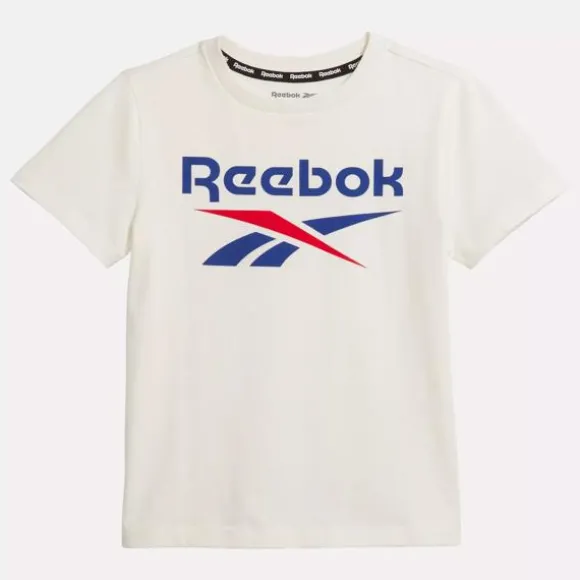 Little Kids' Clothing (sizes 4-7) | Little Kids' Shoes (sizes 10.5k-3)^Reebok ID Big Logo Tee - Little Kids Chalk