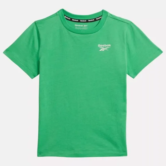 Little Kids' Clothing (sizes 4-7) | Little Kids' Shoes (sizes 10.5k-3)^Reebok ID Small Logo Tee - Little Kids SportGreen