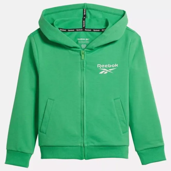 Little Kids' Clothing (sizes 4-7) | Little Kids' Shoes (sizes 10.5k-3)^Reebok ID Zip-Up Hoodie - Little Kids SportGreen