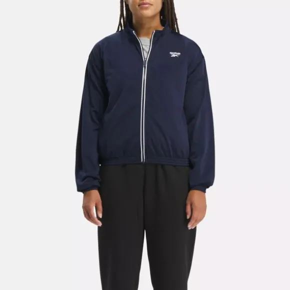 Jackets^Reebok Identity Back Vector Tricot Track Jacket VectorNavy