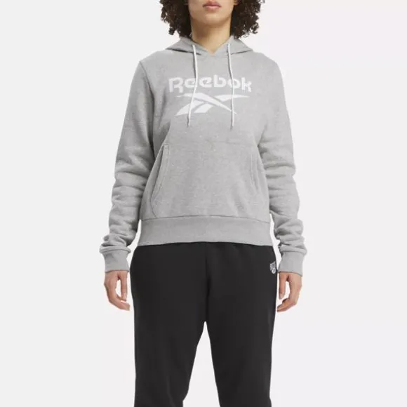 Hoodies & Sweatshirts^Reebok Identity Big Logo Fleece Hoodie MediumGreyHeather