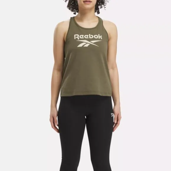 Tops & T-shirts^Reebok Identity Big Logo Tank Top ArmyGreen