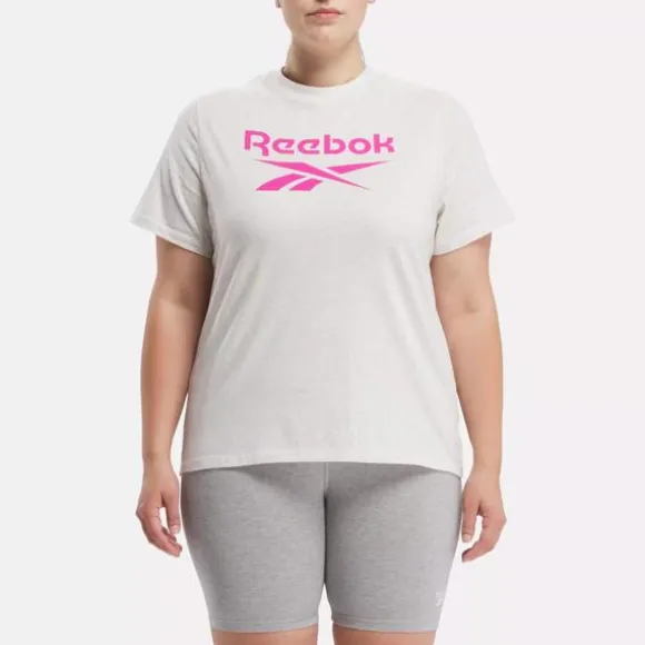 Plus Size (1x-4x) | Tops & T-shirts^Reebok Identity Big Logo T-Shirt (Plus Size) Chalk