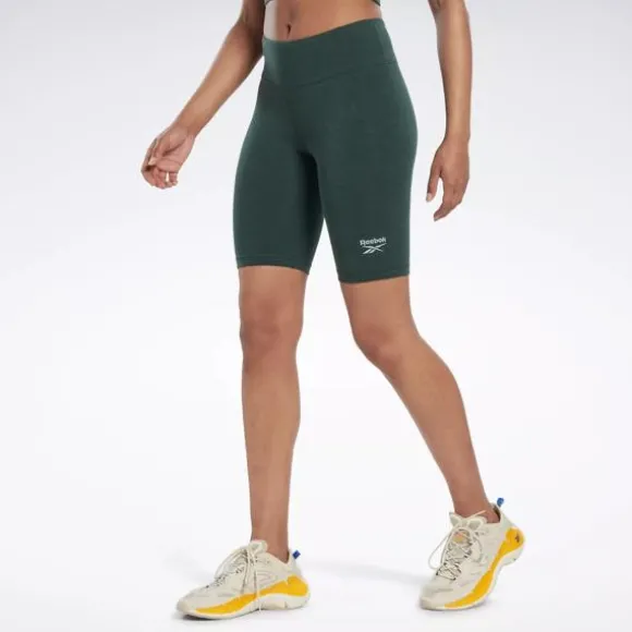 Shorts^Reebok Identity Fitted Logo Shorts ForestGreenMel