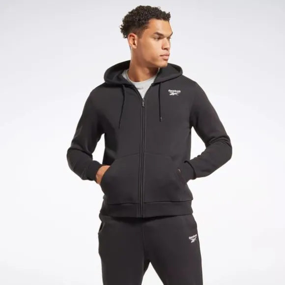 Hoodies & Sweatshirts^Reebok Identity Fleece Full-Zip Hoodie Black