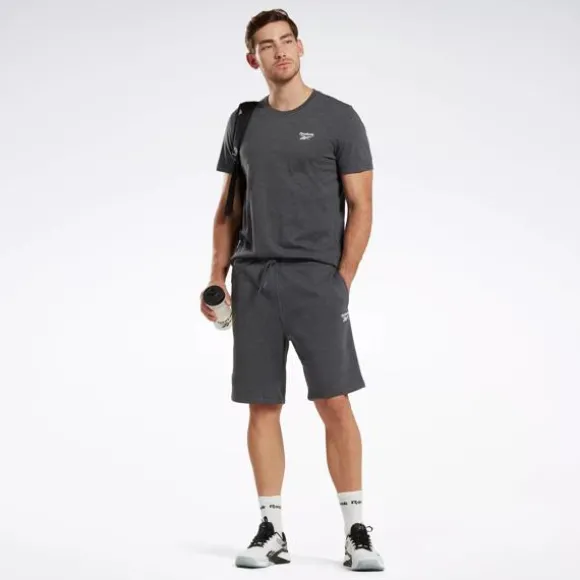 Shorts^Reebok Identity Fleece Shorts DarkGreyHeather