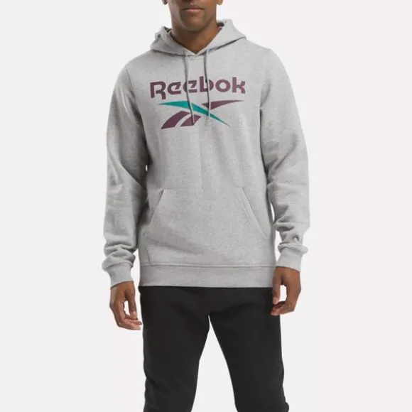 Hoodies & Sweatshirts^Reebok Identity Fleece Stacked Logo Pullover Hoodie