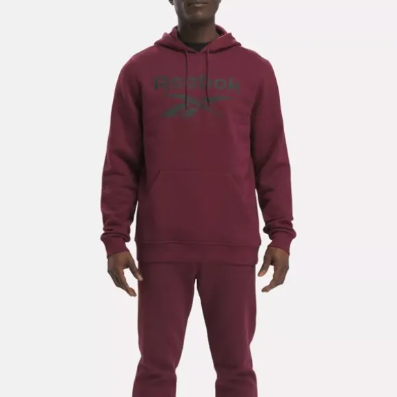 Hoodies & Sweatshirts^Reebok Identity Fleece Stacked Logo Pullover Hoodie ClassicMaroon