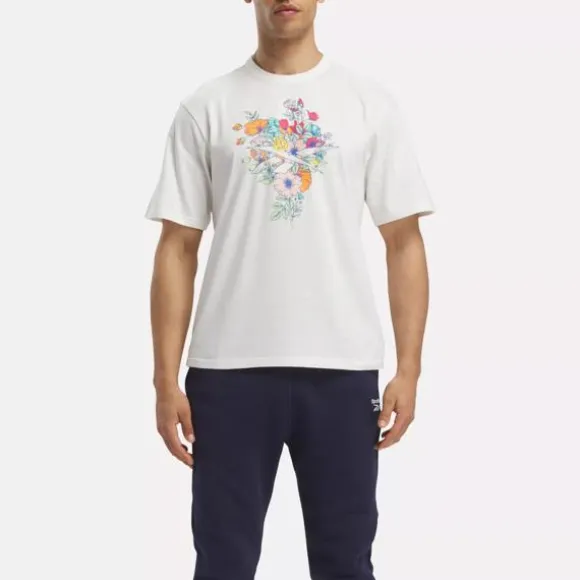 Tops & T-shirts^Reebok Identity Good Vibes T-Shirt Chalk