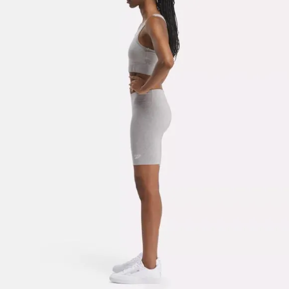 Shorts^Reebok Identity Small Logo Cotton Bike Short 7" MediumGreyHeather
