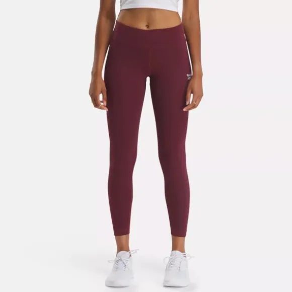 Pants & Sweatpants | Leggings & Tights^Reebok Identity Small Logo Cotton Leggings ClassicMaroon