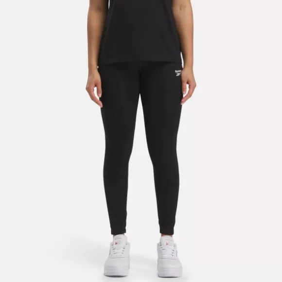 Pants & Sweatpants | Leggings & Tights^Reebok Identity Small Logo Cotton Leggings Black