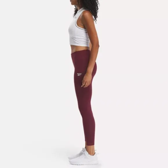 Pants & Sweatpants | Leggings & Tights^Reebok Identity Small Logo Cotton Leggings ClassicMaroon