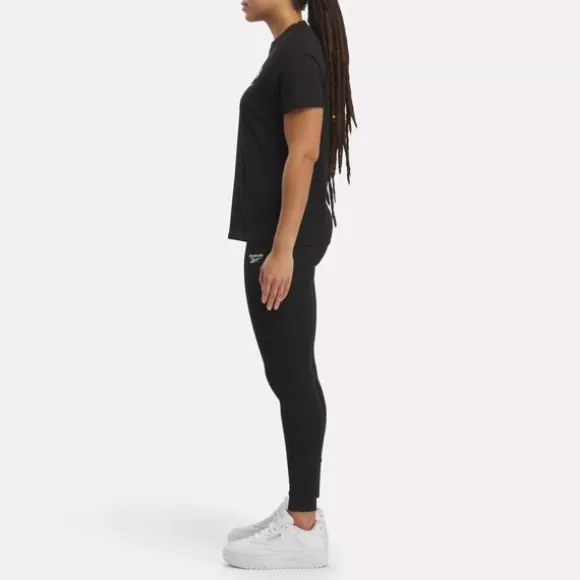 Pants & Sweatpants | Leggings & Tights^Reebok Identity Small Logo Cotton Leggings Black