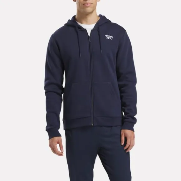 Hoodies & Sweatshirts^Reebok Identity Small Logo Fleece Full-Zip Hoodie VectorNavy