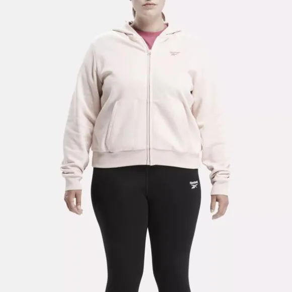 Plus Size (1x-4x) | Hoodies & Sweatshirts^Reebok Identity Small Logo Fleece Full-Zip Sweatshirt (Plus Size) PossiblyPink
