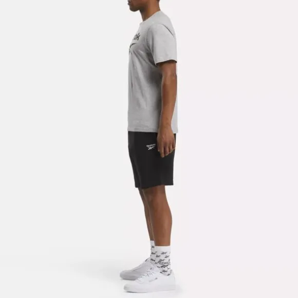 Shorts^Reebok Identity Small Logo Fleece Shorts Black