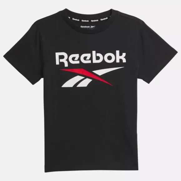 Little Kids' Clothing (sizes 4-7) | Little Kids' Shoes (sizes 10.5k-3)^Reebok Identity T-Shirt - Little Kids BLACK