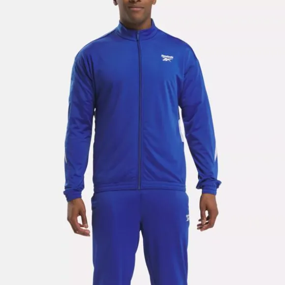 Jackets | Tracksuits^Reebok Identity Vector Knit Track Jacket BoundlessBlue