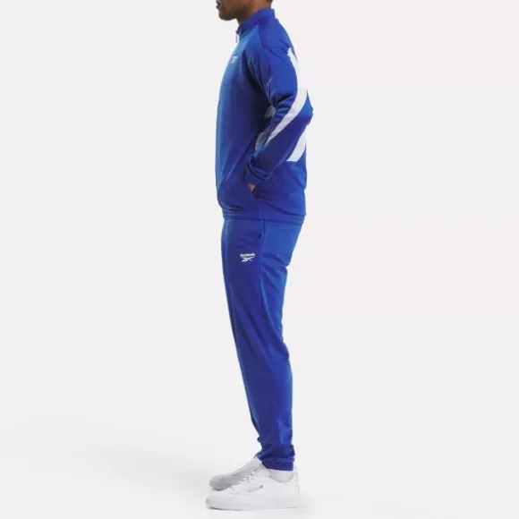 Jackets | Tracksuits^Reebok Identity Vector Knit Track Jacket BoundlessBlue