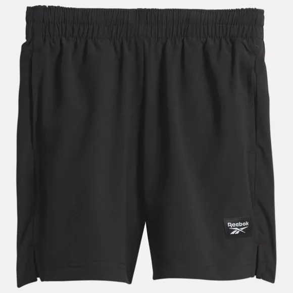 Little Kids' Clothing (sizes 4-7) | Little Kids' Shoes (sizes 10.5k-3)^Reebok Identity Woven Shorts - Little Kids BLACK