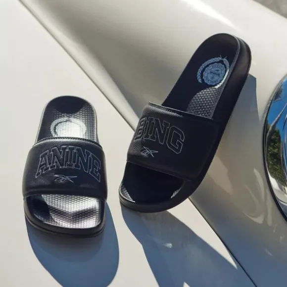 Classics | Classics^Reebok x ANINE BING Classic Slides Black/White/Black