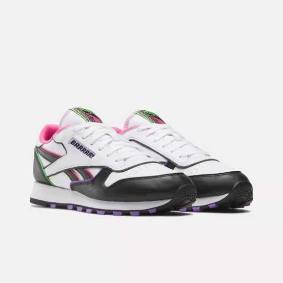 Big Kids' Shoes (sizes 3.5-7) | Big Kids' Shoes (sizes 3.5-7)^Reebok x Anuel AA Classic Leather Shoes  - Grade School Black/White/Pink