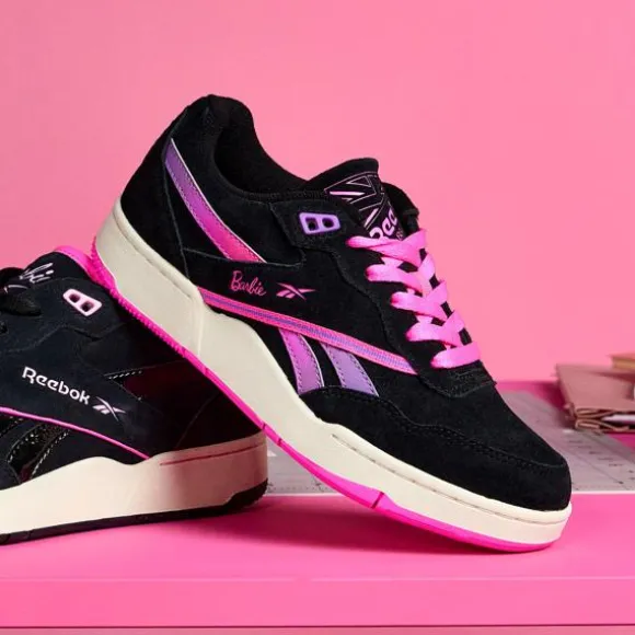 Little Kids' Shoes (sizes 10.5k-3) | Little Kids' Shoes (sizes 10.5k-3)^Reebok x Barbie BB 4000 II Shoes - Preschool Black/Black/PinkParadise