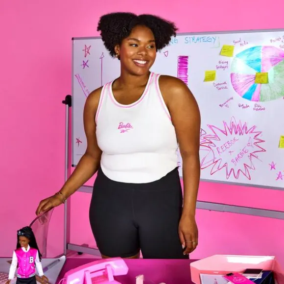 Tops & T-shirts | Plus Size (1x-4x)^Reebok x Barbie Tank Top (Plus Size) Chalk