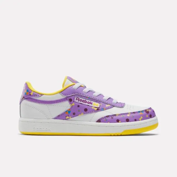 Little Kids' Shoes (sizes 10.5k-3) | Little Kids' Shoes (sizes 10.5k-3)^Reebok x Blippi Club C Shoes - Preschool White/Purple/Yellow