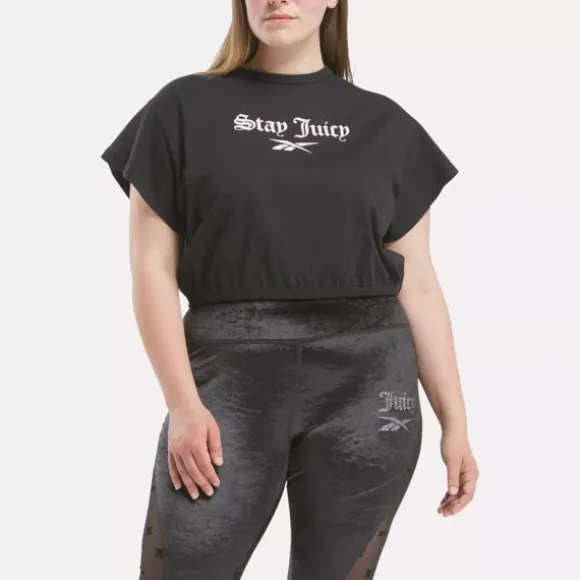 Plus Size (1x-4x) | Tops & T-shirts^Reebok x Juicy Couture Graphic T-Shirt (Plus Size) Black
