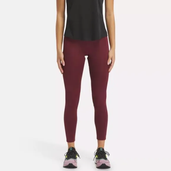 Pants & Sweatpants | Leggings & Tights^Reebok Run Vector Leggings ClassicMaroon
