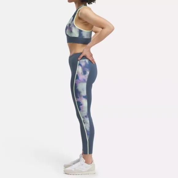 Sports Bras | Trending: Matching Sets^Reebok Running Allover Print Bra HoopsBlue