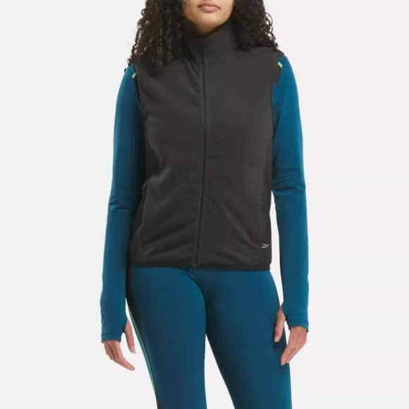 Jackets^Reebok Running Vest NightBlack