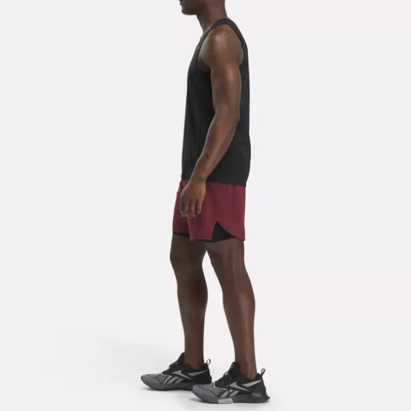 Shorts^Reebok Speed 3.0 Two-in-One Shorts ClassicMaroon