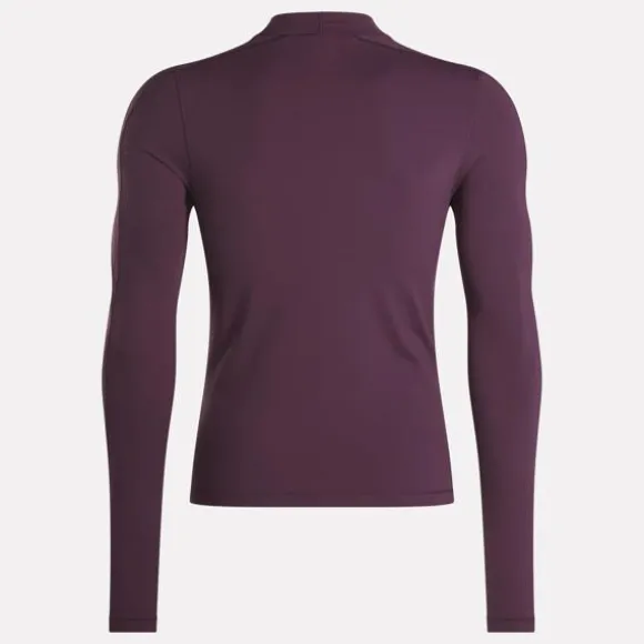 Tops & T-shirts^Reebok Speed Base Layer Long Sleeve T-Shirt Featuring RBK-FIRE+ MIDNIGHTPLUM